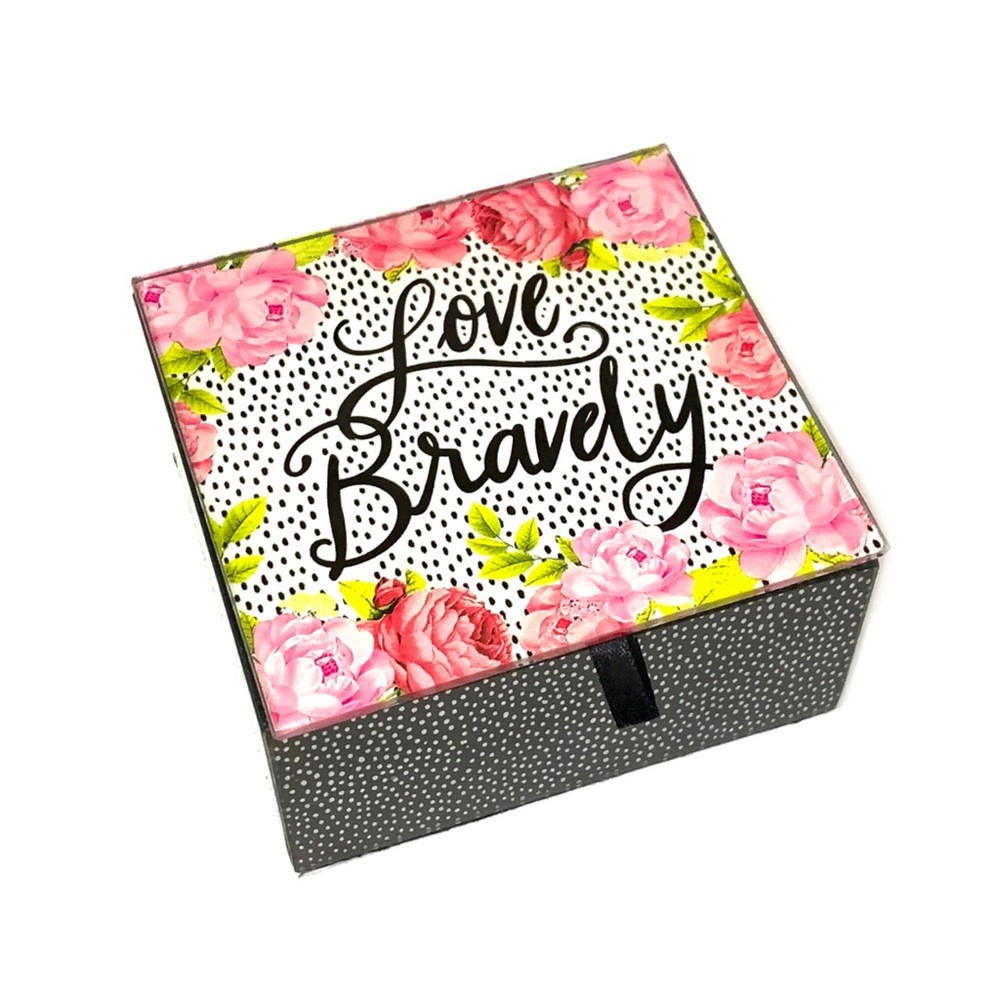 “Love Bravely” Jewelry / Trinket Box